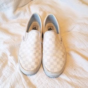 Vans Slip-On White Checkered